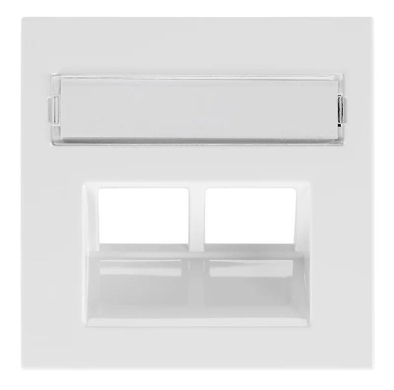Visio 50 Abdeckung 2xRJ45 weiß