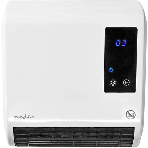 Nedis Badezimmer-Heizungen Verstellbares Thermostat 2 Wärme Modes Fernbedienung weiß
