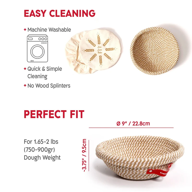 Sauerteig-Rundes Set 5 teiligEssentials