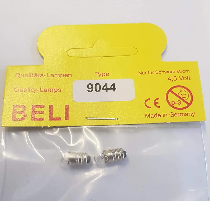 Kugellampe 2er Pack - Ersatzlampe für div Weihnachtsleuchten E5 4,5V/0,2A