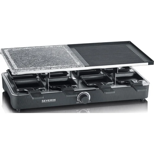 Severin Raclette-Grill mit Naturgrillstein und Grillplatte RG 2371