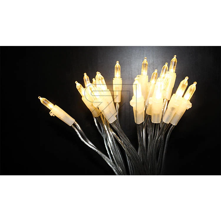 EGB LED Lichterkette 100 flg. für innen warmweiß transparent