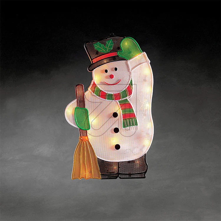 LED Fensterbild Schneemann