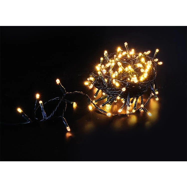 EGB LED Mini - Lichterkette 120 flg. für innen und außen warmweiß mit Steuerbox und App Funktion