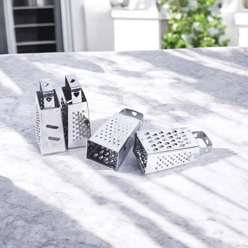 Mini-Vierkantreibe mit Herz Edelstahl silber