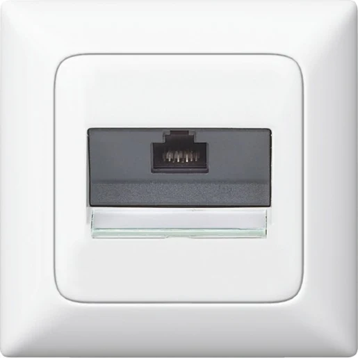 Legrand Abdeckung VDI 30° flach mit Beschriftungsträger Creo ultraweiß