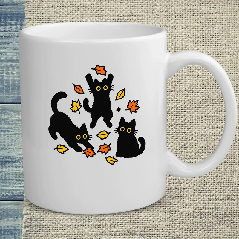 Herbstlaub - Tasse