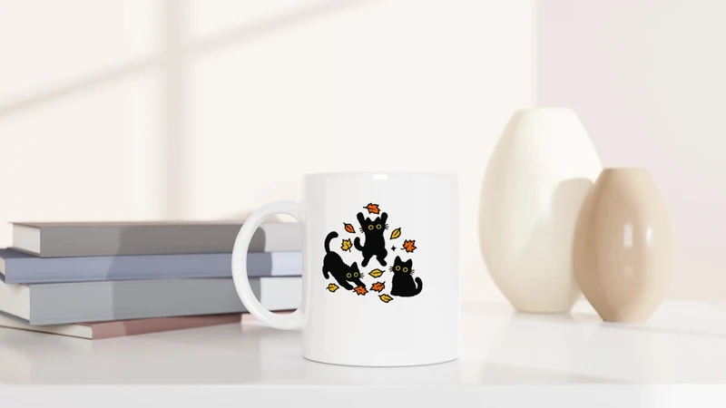 Herbstlaub - Tasse