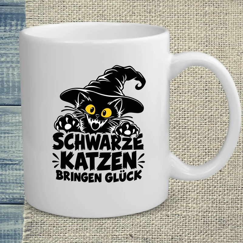 Schwarzes Glück - Tasse