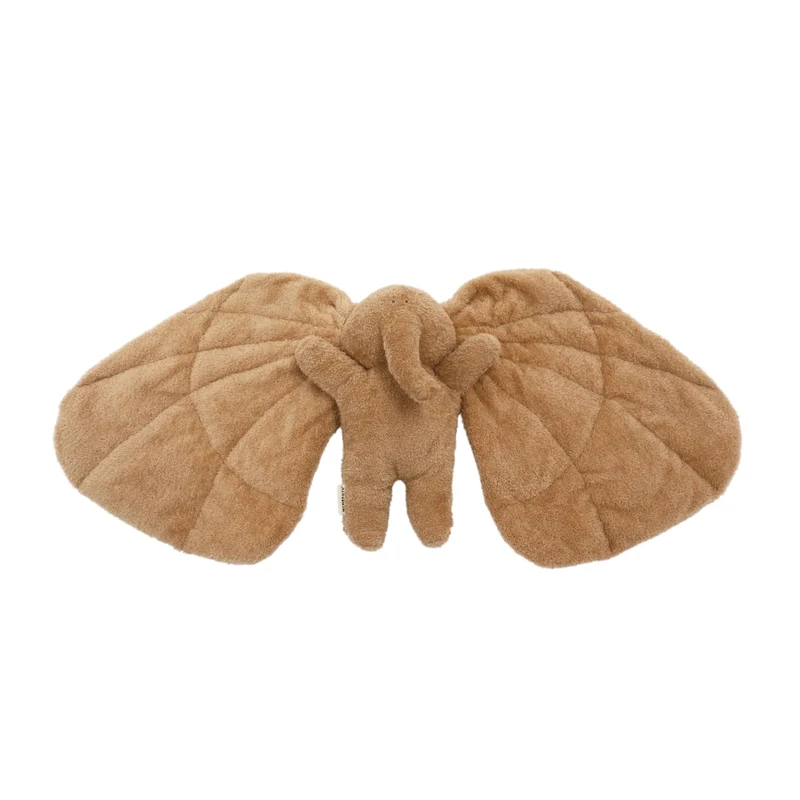 Magma Gewichtetes Kuscheltier Gross (2,2 kg) – Elefant aus Bio-Baumwolle mit Wärme-Kältekissen – Ber