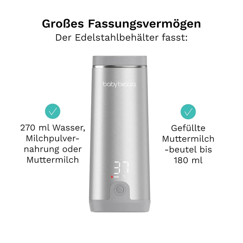 Baby Brezza tragbarer Muttermilch- und Wasserwärmer für unterwegs
