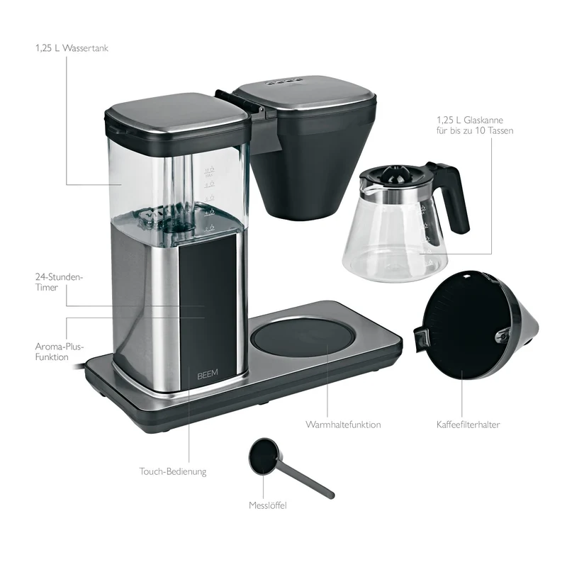 Direct-Brew Filterkaffeemaschine - Glas