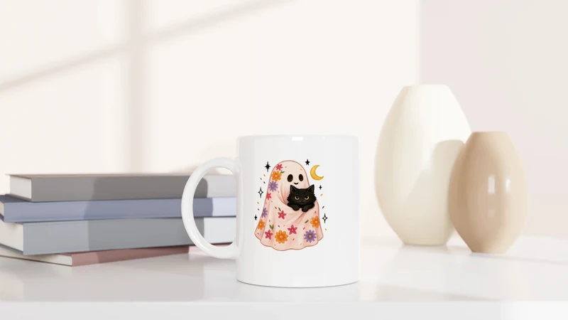 Floral Ghost - Tasse
