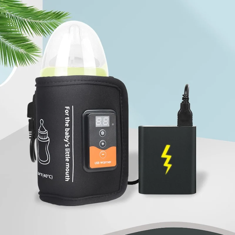 Tragbarer USB Babyflaschenwärmer für Zuhause und Auto, mit USB-C Anschluss