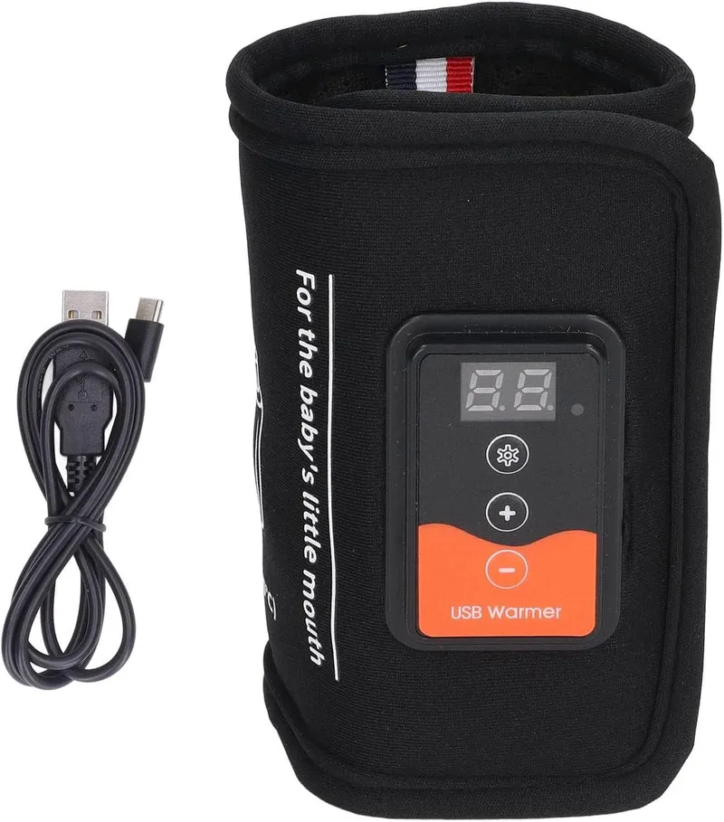Tragbarer USB Babyflaschenwärmer für Zuhause und Auto, mit USB-C Anschluss