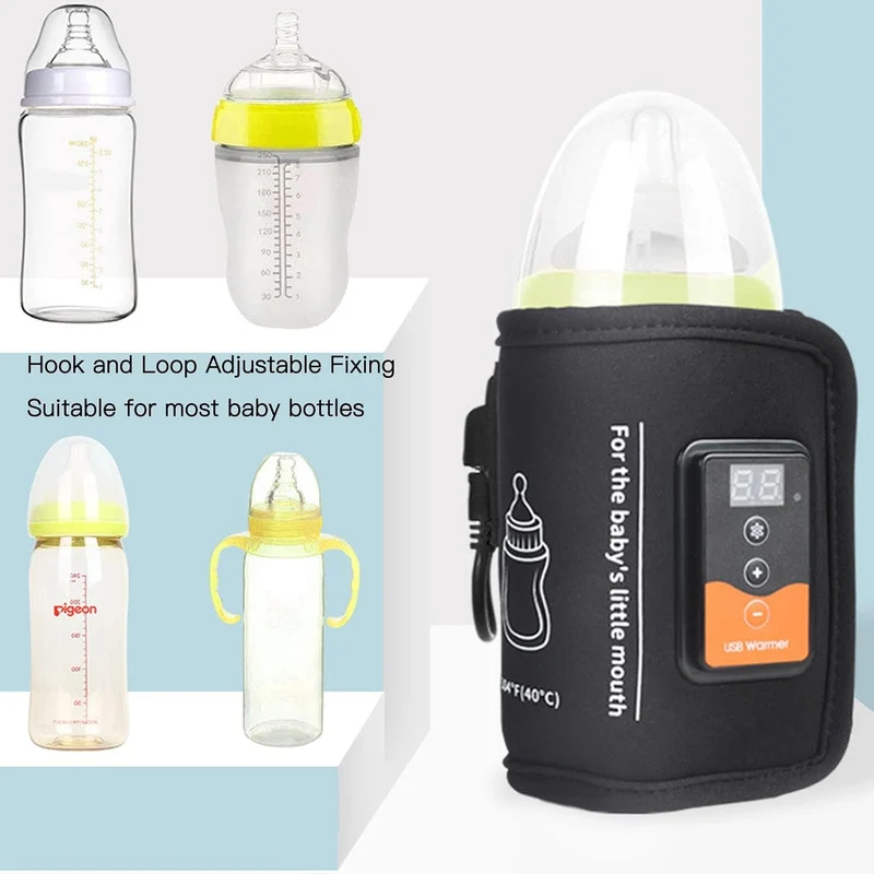 Tragbarer USB Babyflaschenwärmer für Zuhause und Auto, mit USB-C Anschluss