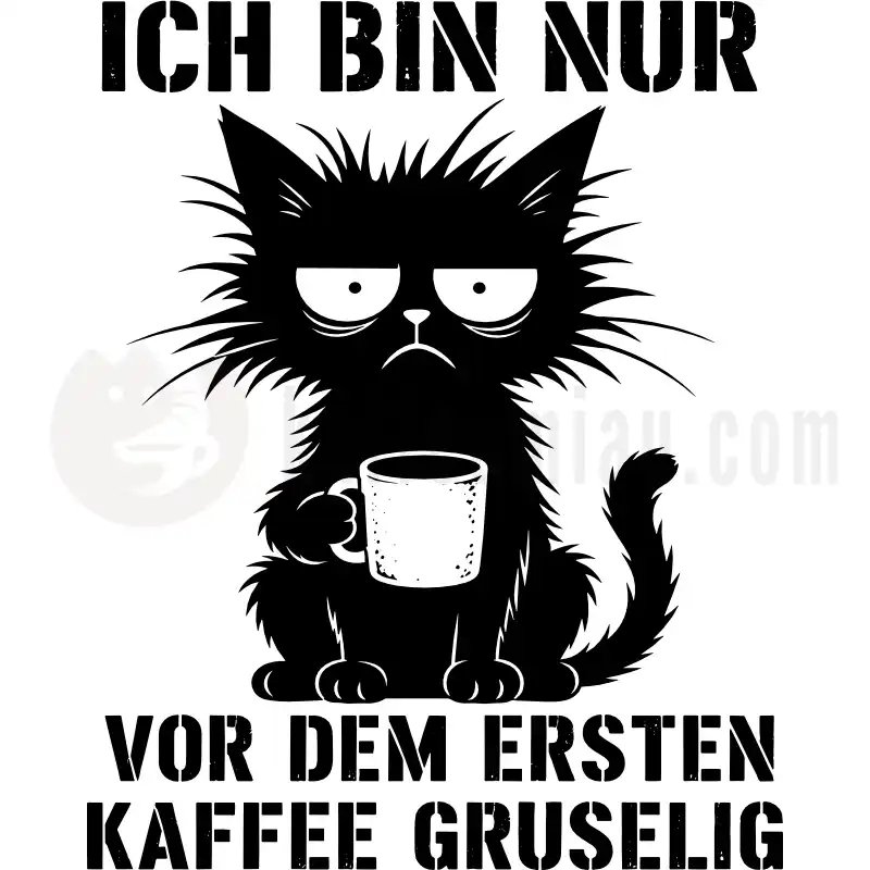Vor Kaffee gruselig - Tasse