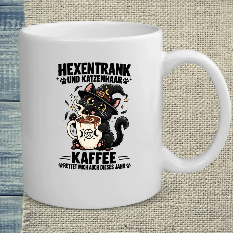 Hexentrank und Katzenhaar - Tasse