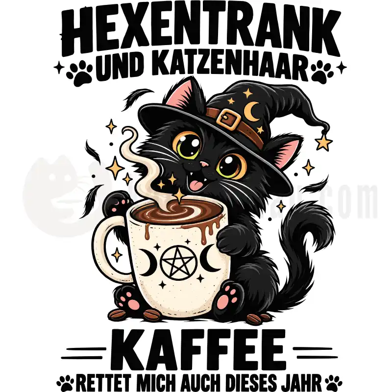 Hexentrank und Katzenhaar - Tasse