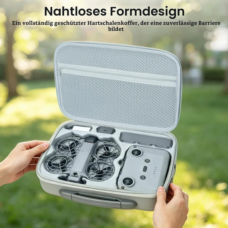 SYACHI Neo 2 Tasche, Tragbar PU Case für DJI Neo 2 Fly More Combo Zubehör