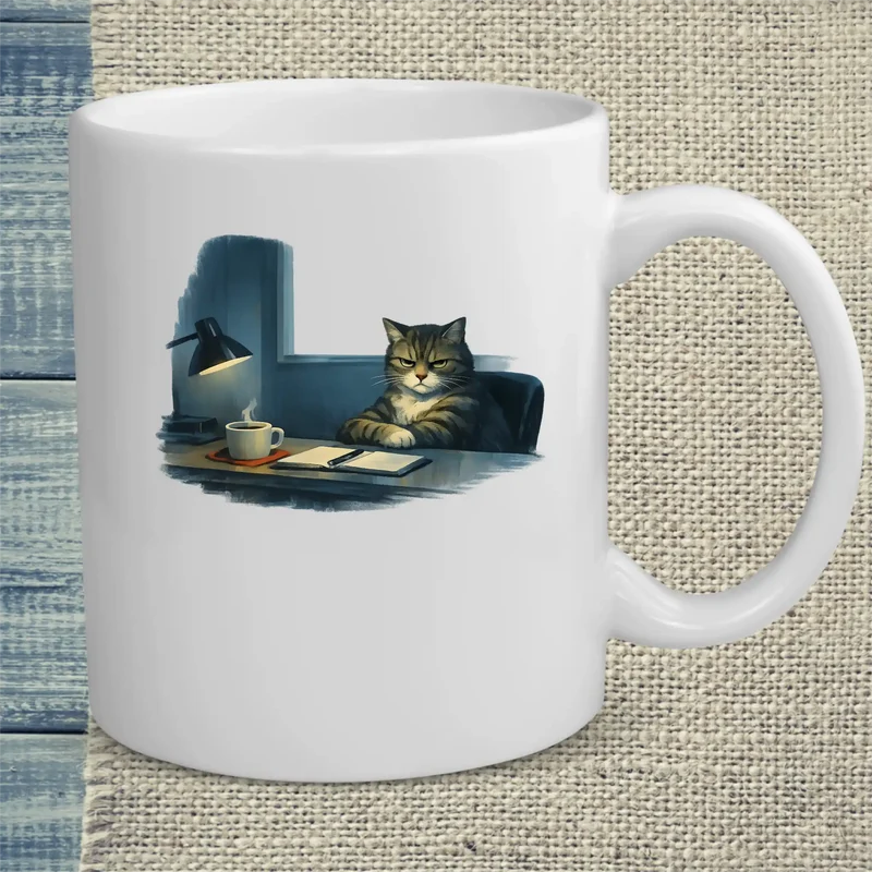 Hopper - Grimmige Katze - Tasse
