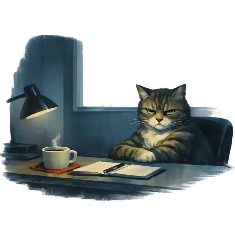 Hopper - Grimmige Katze - Tasse
