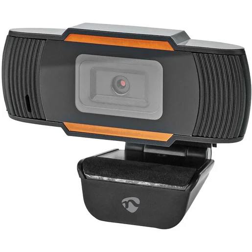 Nedis Webcam eingebautes Mikrofon Fixfocus Full HD mit 30fps schwarz