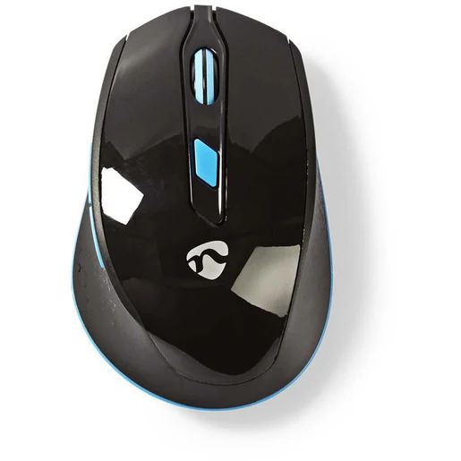 Nedis Funkmaus 800 - 1600dpi 6 Knöpfe 1x AA schwarz blau