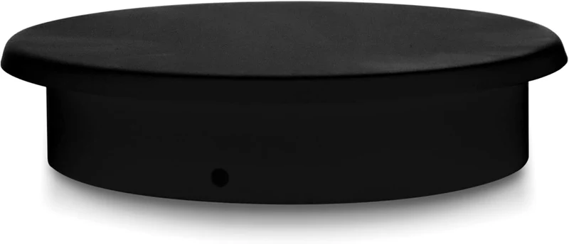 LANZZAS Ofenrohr Blindkappe - Durchmesser Ø 200 mm - Farbe: schwarz | Rauchrohr Blinddeckel, Schwarz