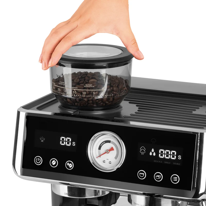ESPRESSO-GRIND-EXPERT Espresso-Siebträgermaschine mit Mahlwerk - 15 bar