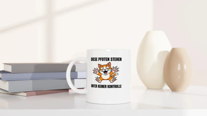 Diese Pfoten stehen unter keiner Kontrolle - Tasse