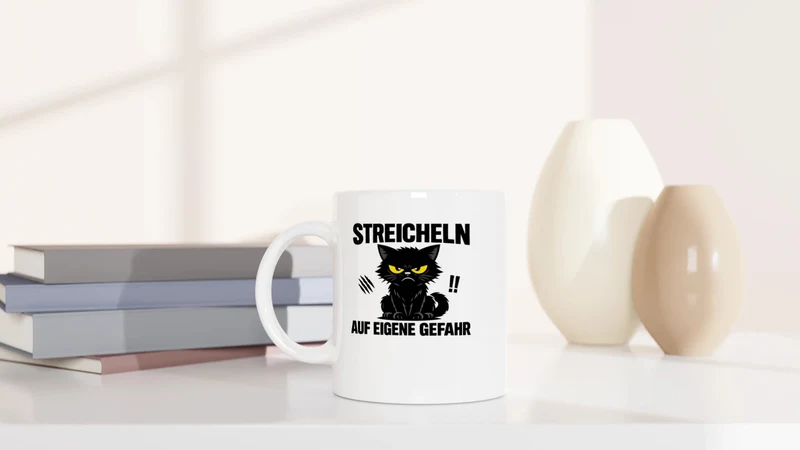 Streicheln auf eigene Gefahr - Tasse