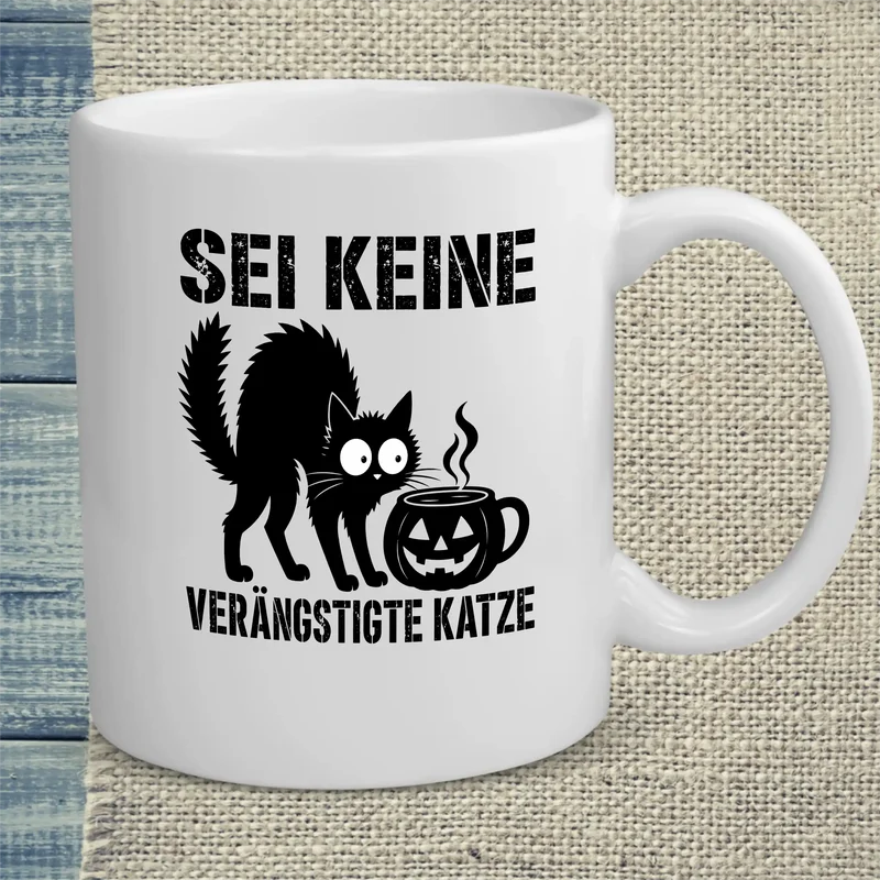 Keine verängstigte Katze - Tasse