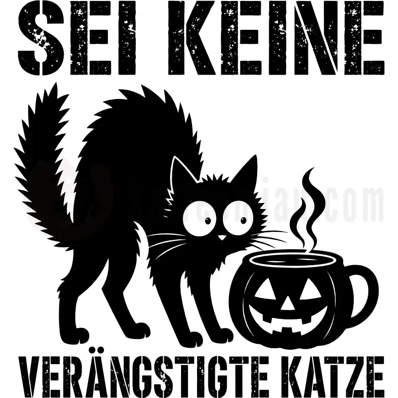 Keine verängstigte Katze - Tasse