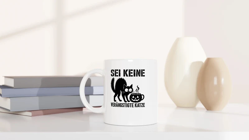 Keine verängstigte Katze - Tasse