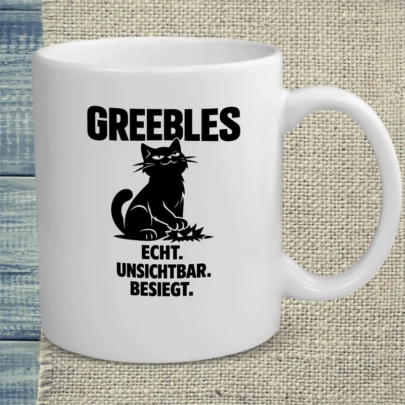 Echt. Unsichtbar. Besiegt. - Tasse