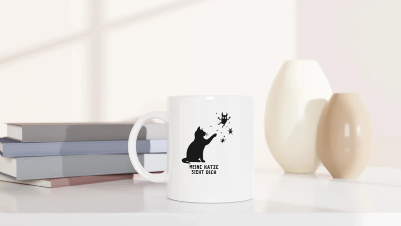 Meine Katze sieht dich - Tasse