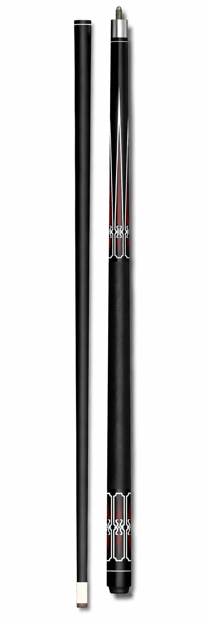 John West Pool Billardqueue JWBK, 2-teilig, 147 cm, schwarz
