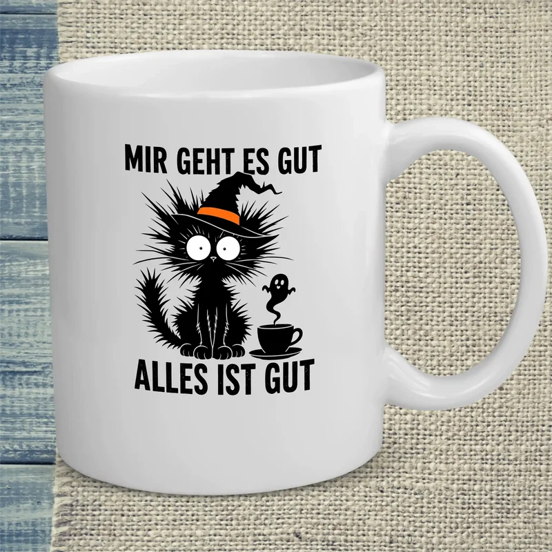 Mir geht es gut Halloween - Tasse