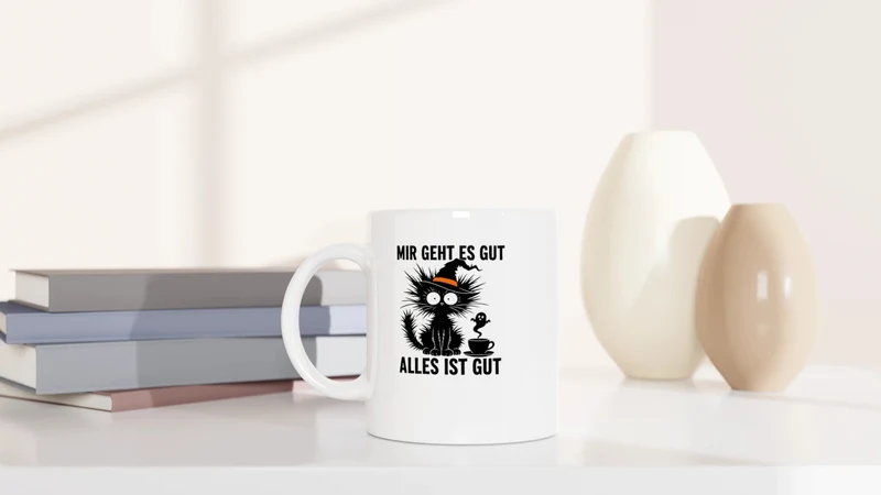 Mir geht es gut Halloween - Tasse