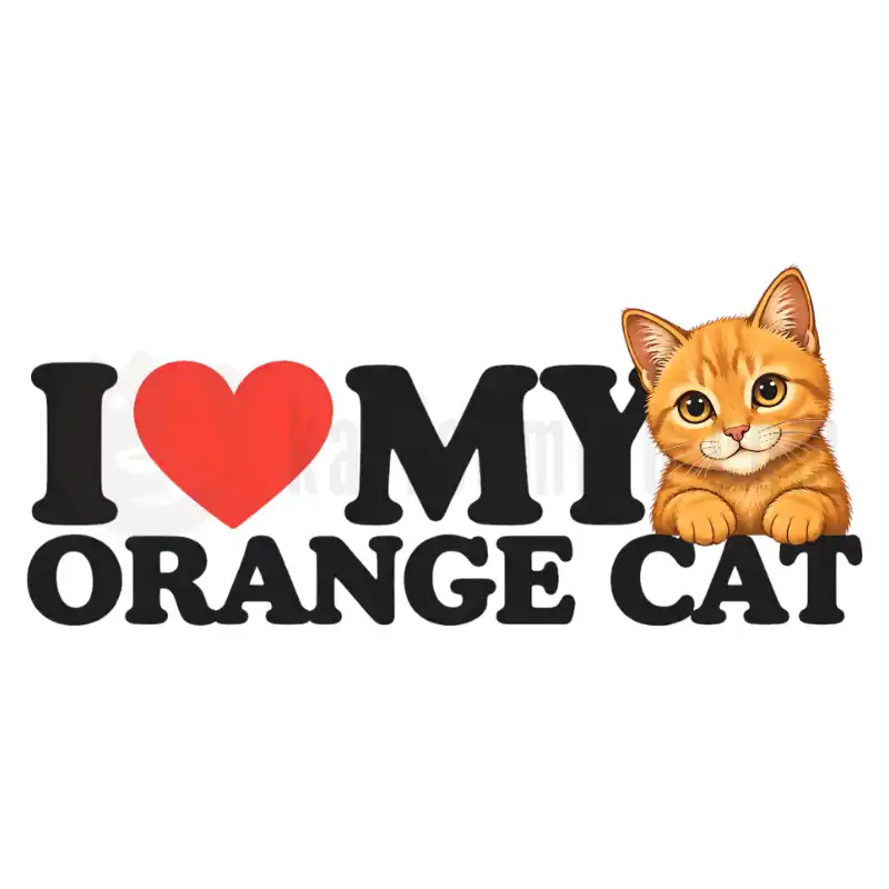 I love my organge cat - Tasse