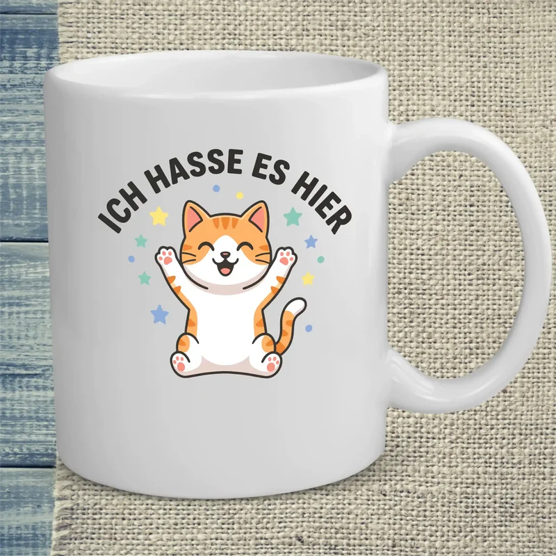 Ich hasse es hier - Tasse