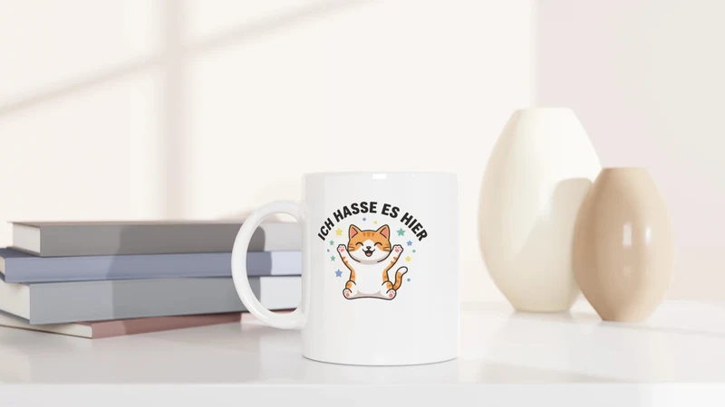 Ich hasse es hier - Tasse