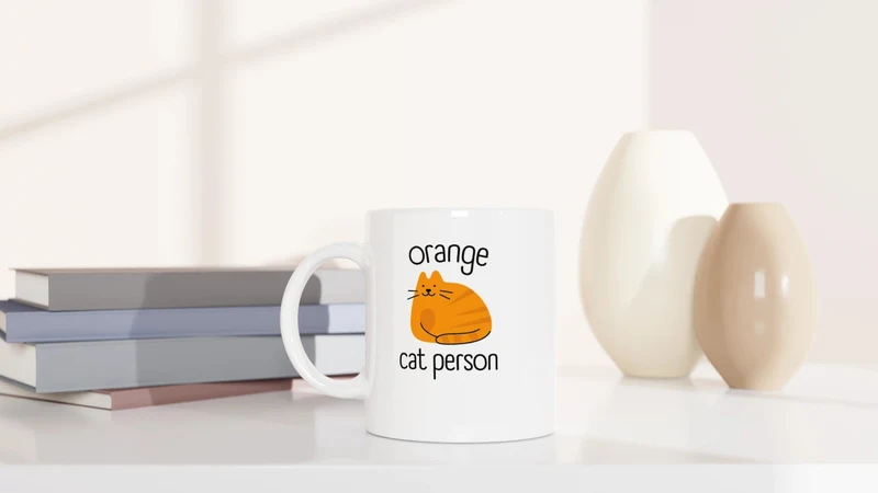 Orange Cat Person - Tasse