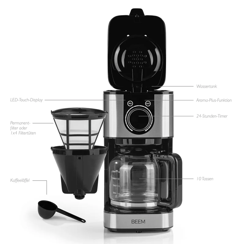 Fresh-Aroma-Switch Filterkaffeemaschine - Glas