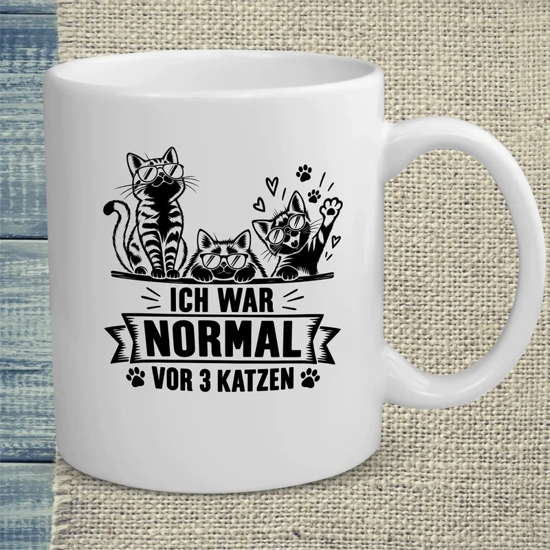 Vor 3 Katzen - Tasse