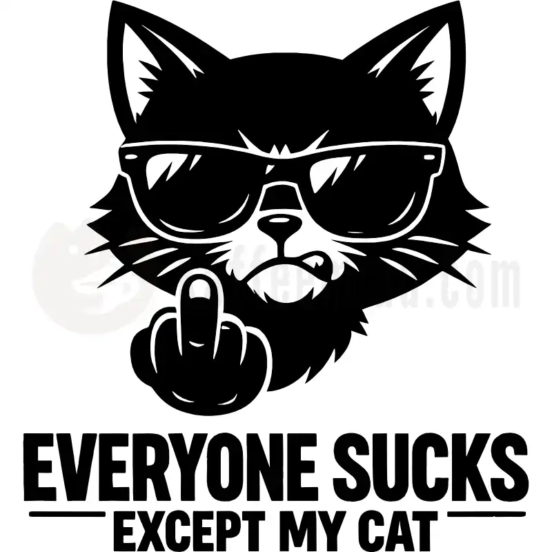 EXCEPT MY CAT - Tasse