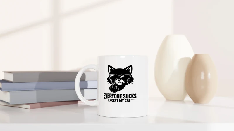 EXCEPT MY CAT - Tasse