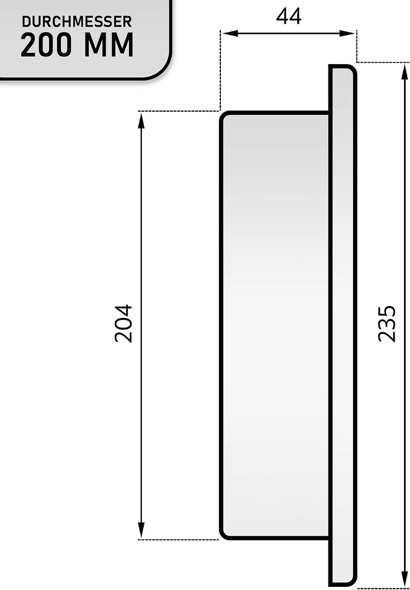 LANZZAS Ofenrohr Blindkappe - Durchmesser Ø 200 mm - Farbe: gussgrau | Rauchrohr Blinddeckel, Gussgr
