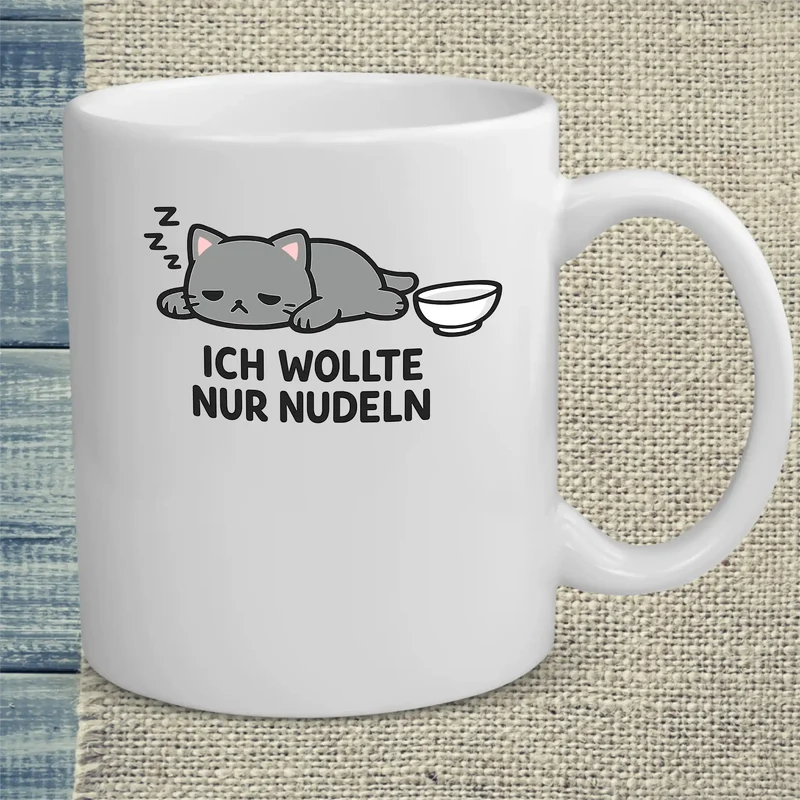 ICH WOLLTE NUR NUDELN - Tasse